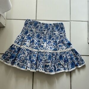 Madison Matthew’s Blue Patterned Skirt